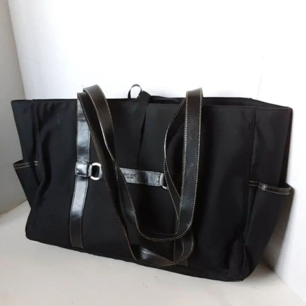 Kate Spade Vintage 90's Black Nylon Tote/ Diaper Bag